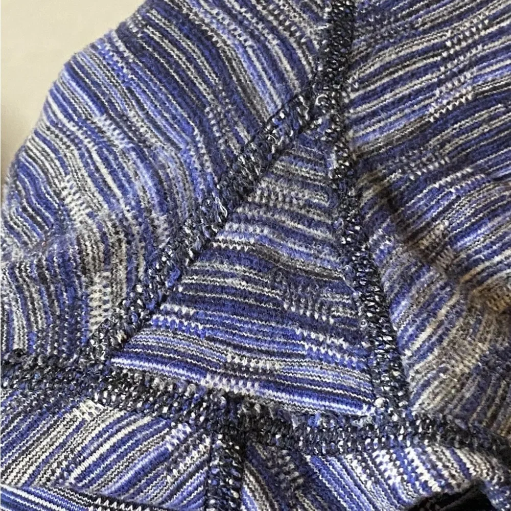 Lululemon‎ Wunder Under Crop Hi Rise Space Dye Twist Sapphire Blue Multi